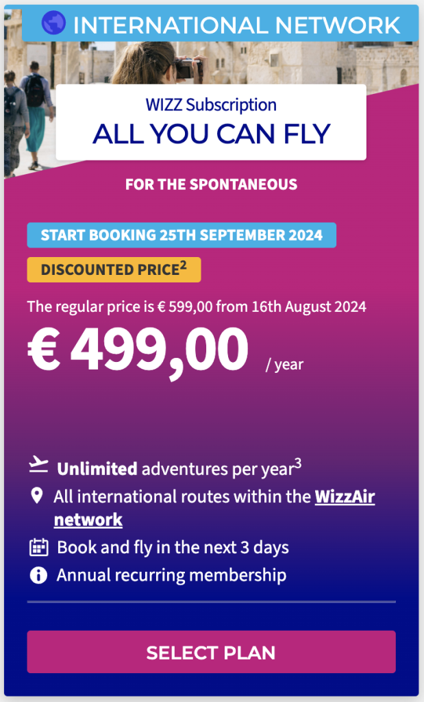 WizzAir all you can fly