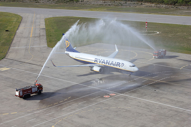 Water canon salute