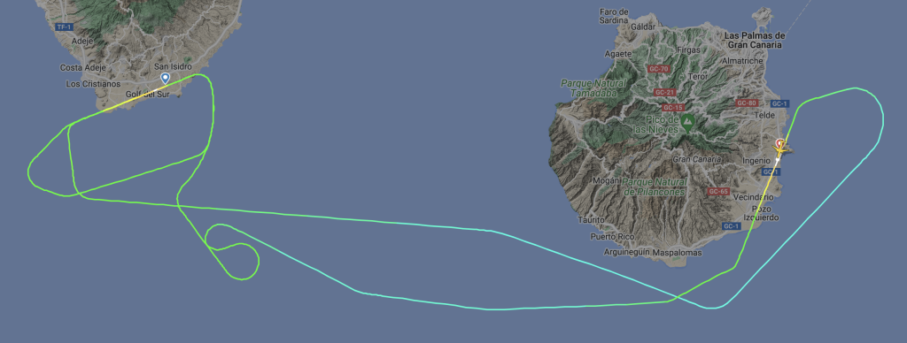 AF1162 next two attempts to land at TFS