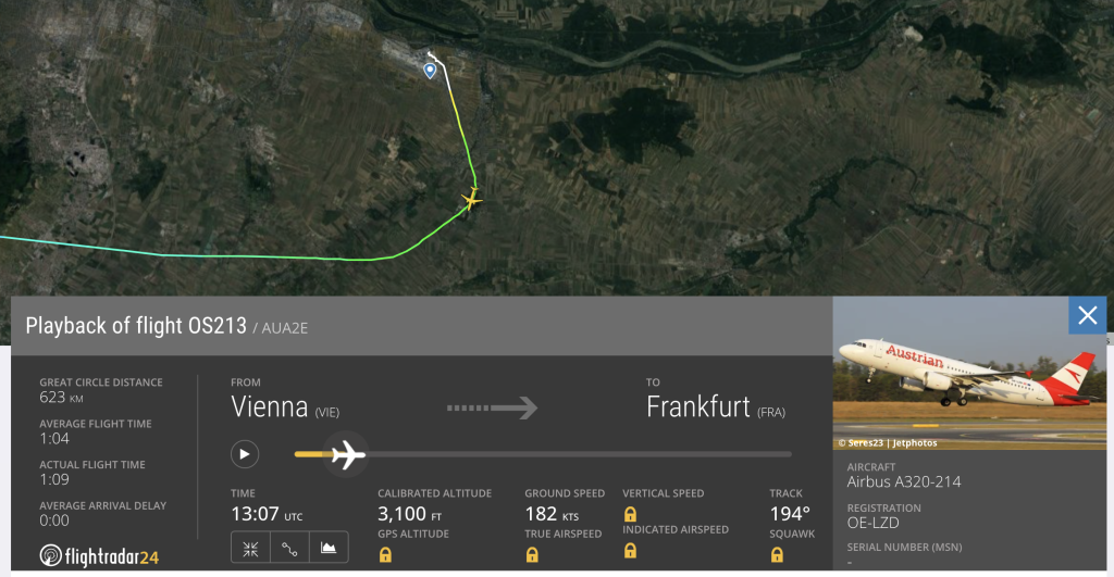 OS213 on FlightRadar